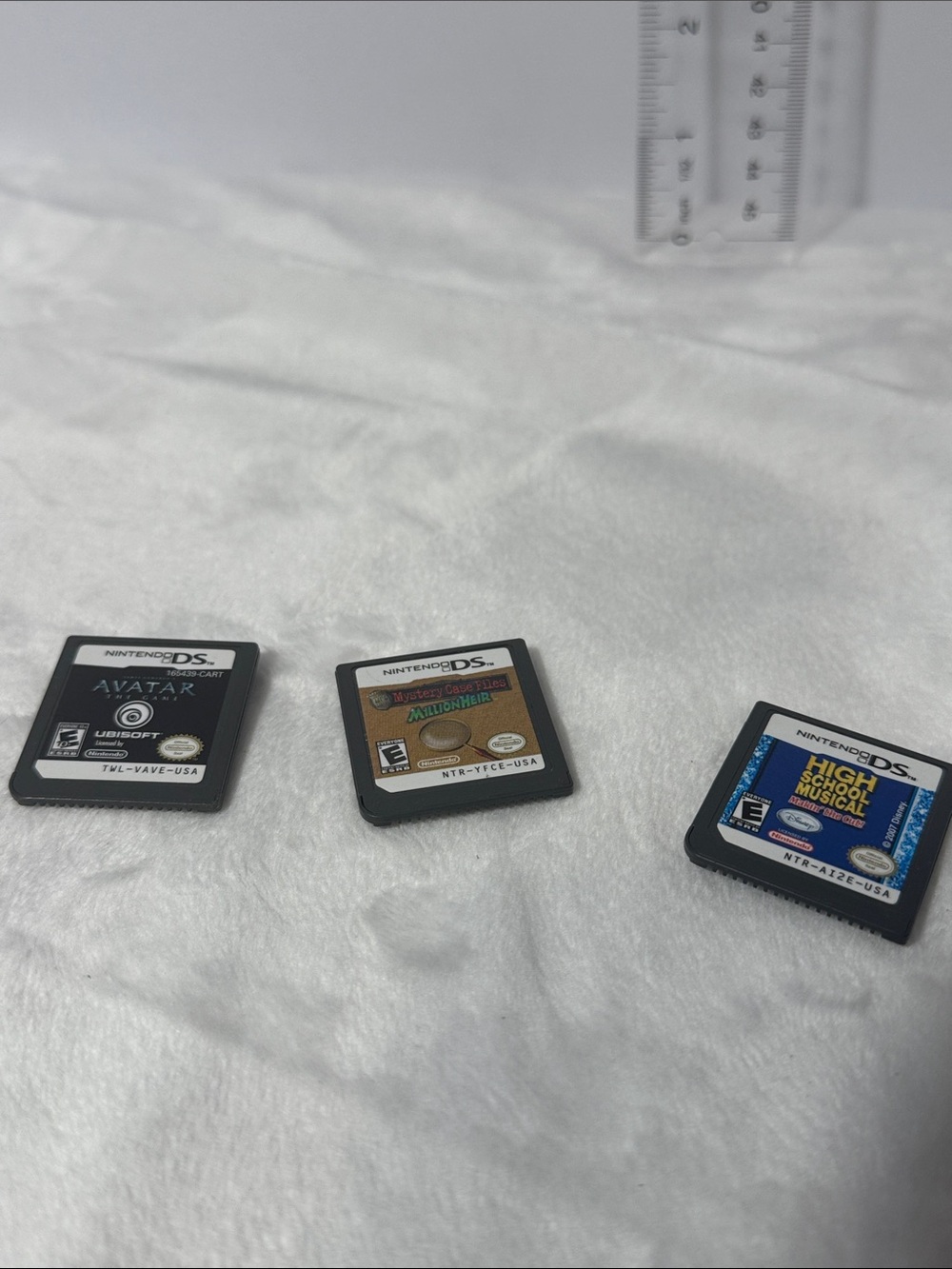 Nintendo ds games lot of 3 avatar the game mystery case files High School Musica